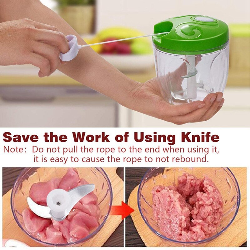Ręczne urządzenie robić siekania żywności, siekacz robić cebuli, ręczny robot kuchenny o dużej pojemności/mikser/mikser robić warzyw, czosnku, mięsa