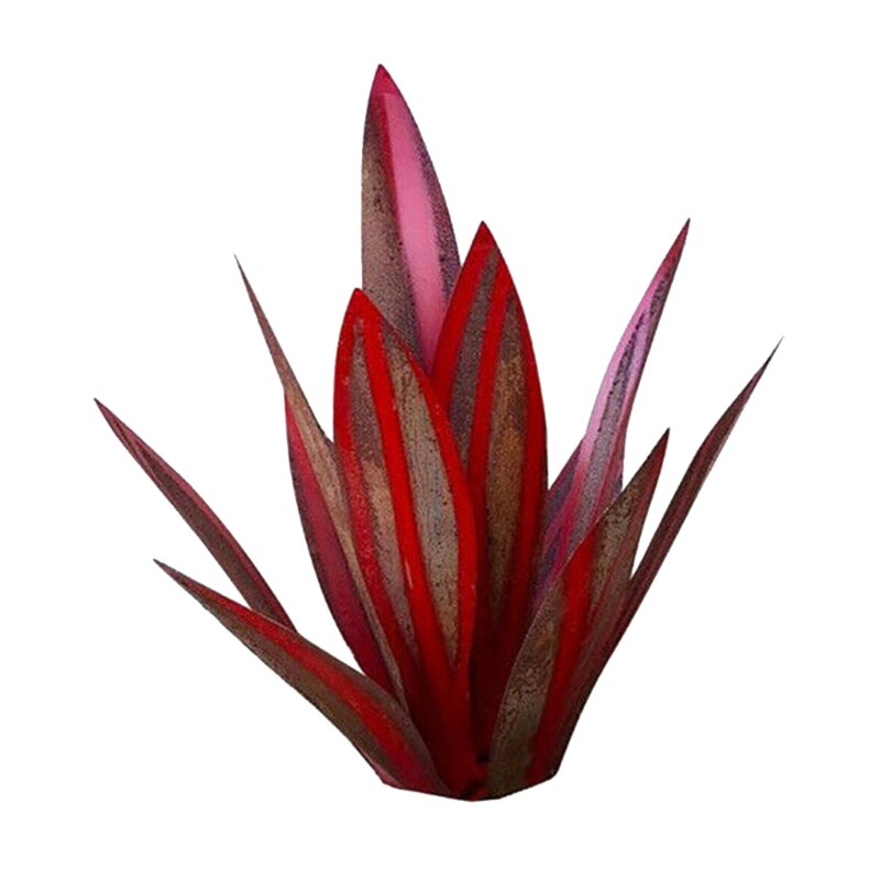 Simulation de plante d'agave artistique, Sculpture rustique en métal, bricolage, pour Patio extérieur, décoration de jardin, piquets de décoration de pelouse, Statue de maison