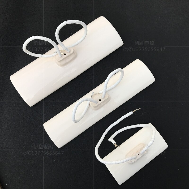 Gebogen Keramische Verwarming Plaat Ver Infrarood Verwarming Plaat 60*120Mm 60*240Mm 80*240Mm