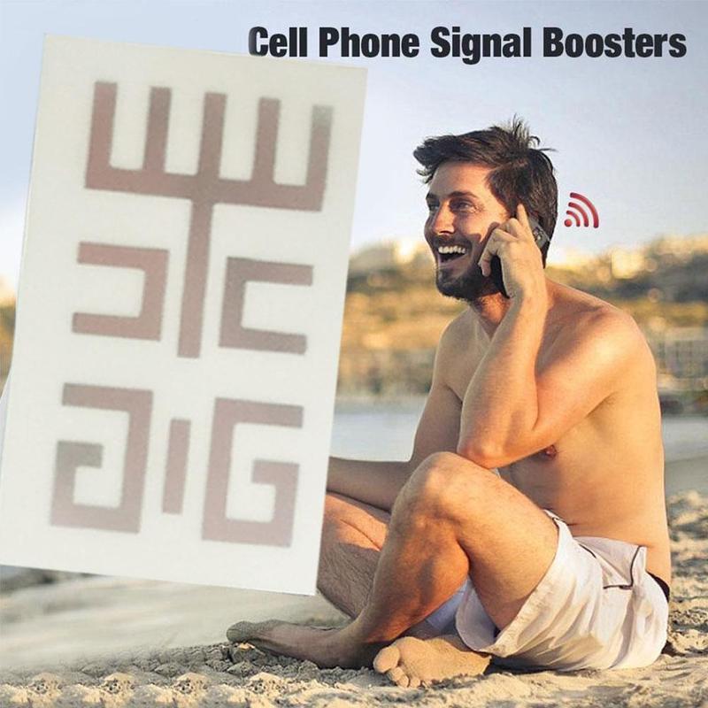 1 Uds., pegatina de mejora de señal de teléfono móvil, antena de teléfono móvil, señal de refuerzo, señal de refuerzo, amplificador 4G para teléfono móvil