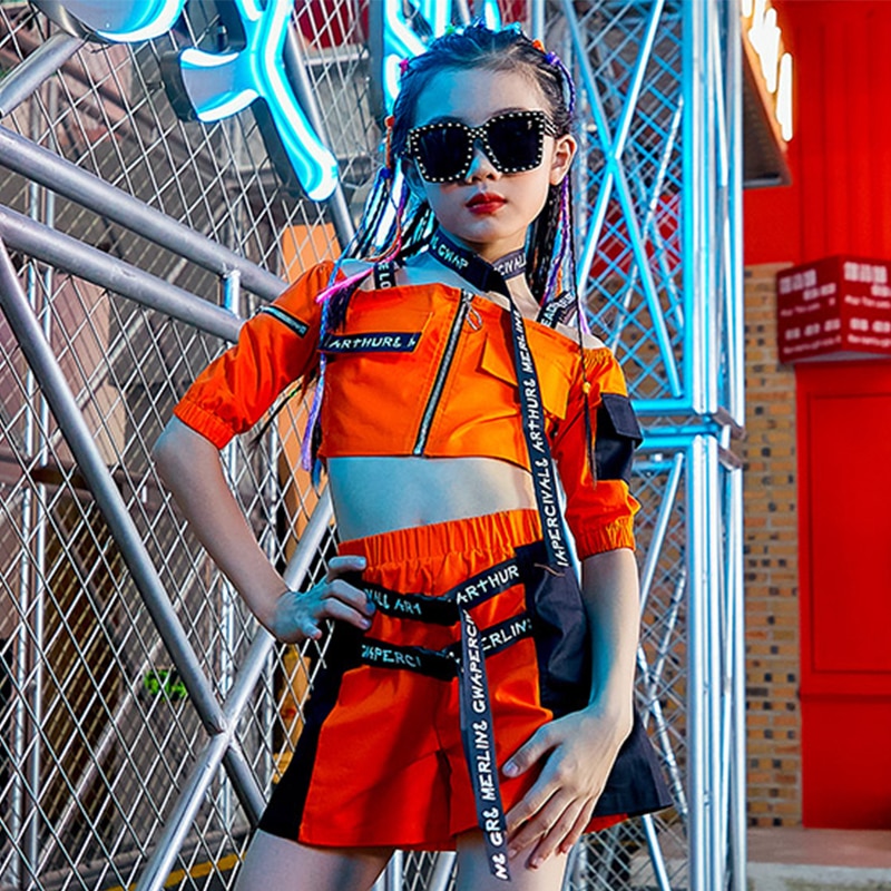 Jazz Dance Costumes Girls Hip Hop Clothing Childre... – Grandado