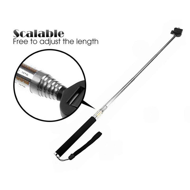 3 in- in-1 universele waterdichte action camera-accessoireset - hoofdbandbevestiging/borstharnas/selfiestick compatibel voor onderweg