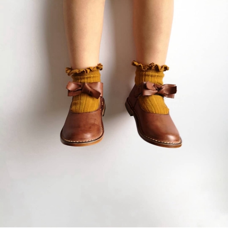 Chaussettes genoux pour filles en dentelle de coton, automne et hiver, pour enfants en bas âge, tendance, de couleur solide