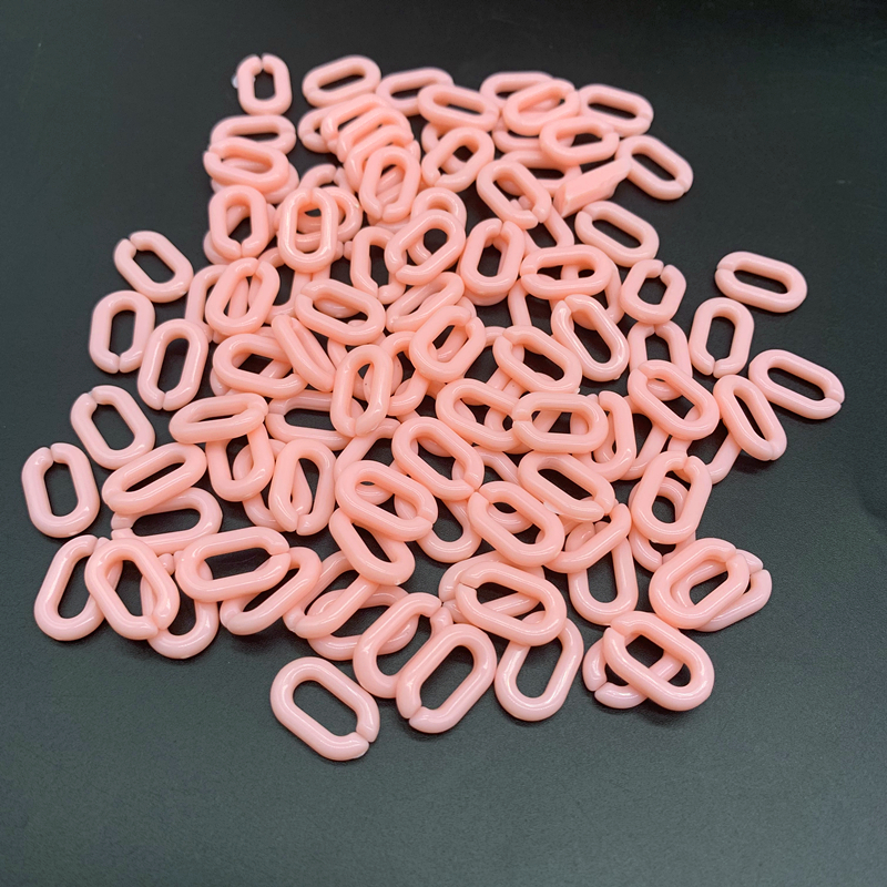 50pcs 15x10mm Acrylic Link Chain Keychains For Necklace Bracelet Making Colorful Chain Plastic Chain Links Jewelry Making: 11