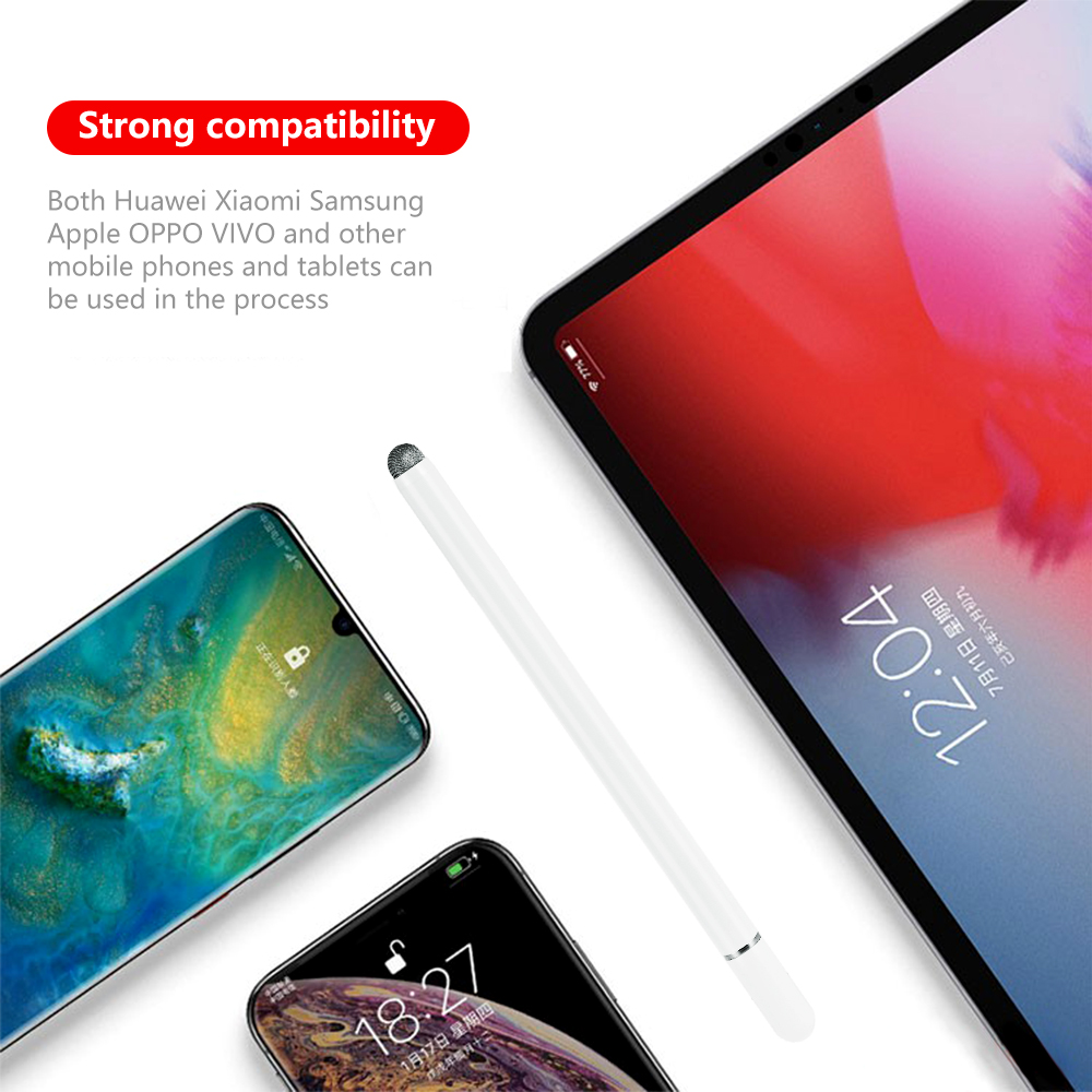 2 In 1 Capacitive Stylus Touch Screen Pen Writing Drawing Tablet Stylus Pens for Tablet PC IOS Android Mobile Phone