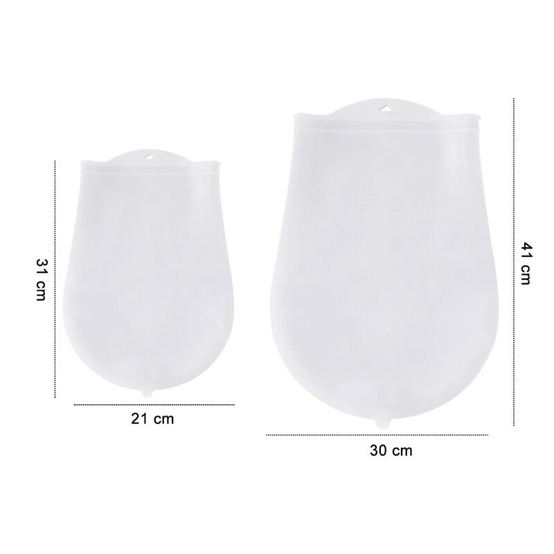 Bolsa de silicona resistente a altas temperaturas para amasar y bolsa suave de silicona para masa, bolsa para amasar, utensilios de cocina para repostería