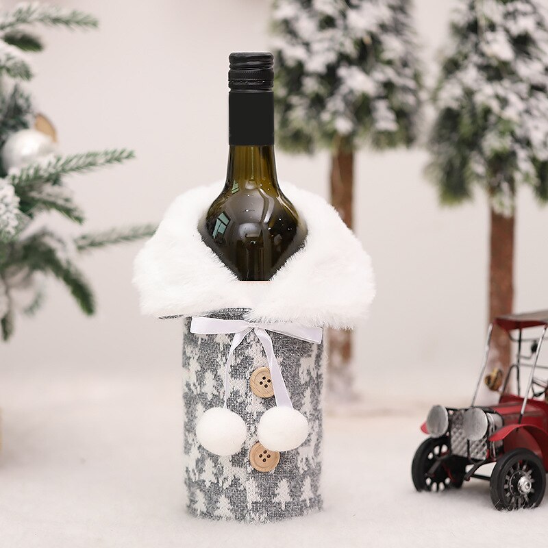 Kerstman Wijnfles Cover Kerst Decoraties Voor Huis Kerstsok Jaar Decor 2022