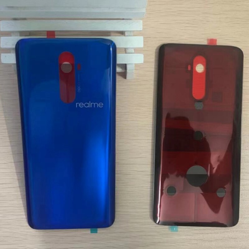 Funda trasera de cristal para Realme X2 Pro, cubierta de batería para OPPO Realme X2 Pro, novedad: Blue