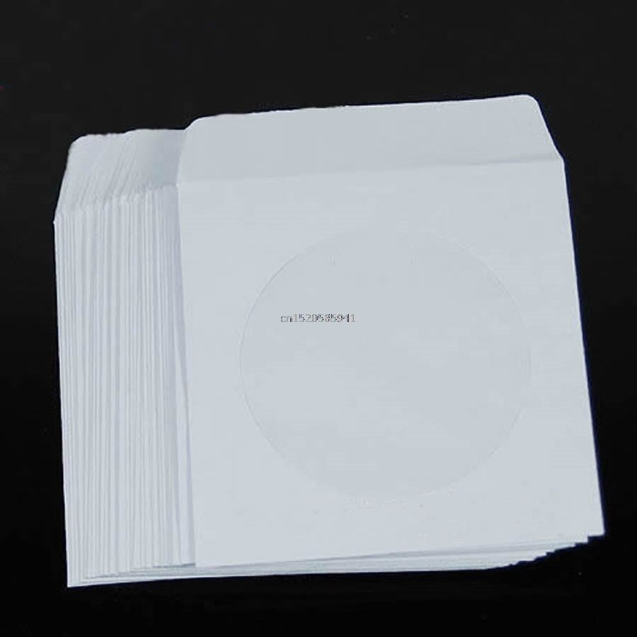 Fundas protectoras para CD y DVD, 50 Uds.