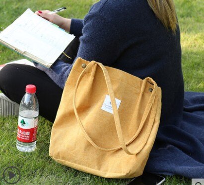 Canvas tas canvas tas vrouwelijke schouder student koreaanse versie van harajuku luie wind boodschappentas: Stijl 1