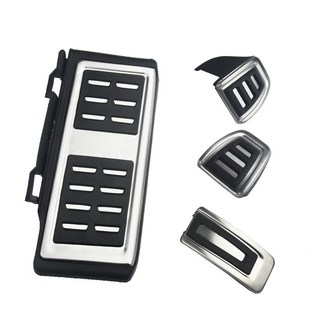 Edelstahl Pedal Abdeckung Für VW T-Rock Rock Tiguan Auto Styling zubehör: verrotten