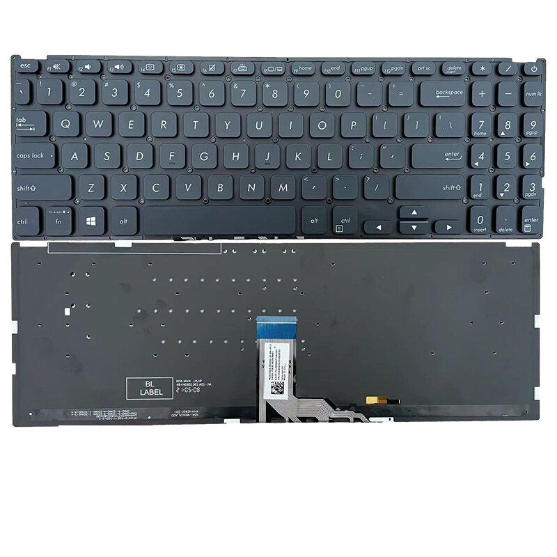 Backlit US For Asus Vivobook X512 X512D X512DA X512F X512FA X512U X512UA X512UB Laptop Keyboard