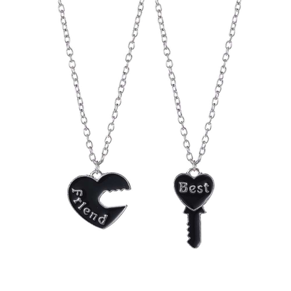 Beste Freund 4 Stück Halskette Frauen Schmuck BFF Freundschaft Anhänger Choker Schmuck Für Frauen Freies: 3