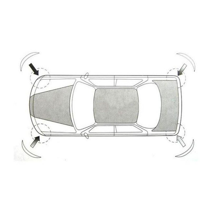 4pcs Car SUV Edge Anti-collision Strip Bumper Protector Protective Guard Bar Anti-Rubbing Scraping Bumper Crash styling Moldings