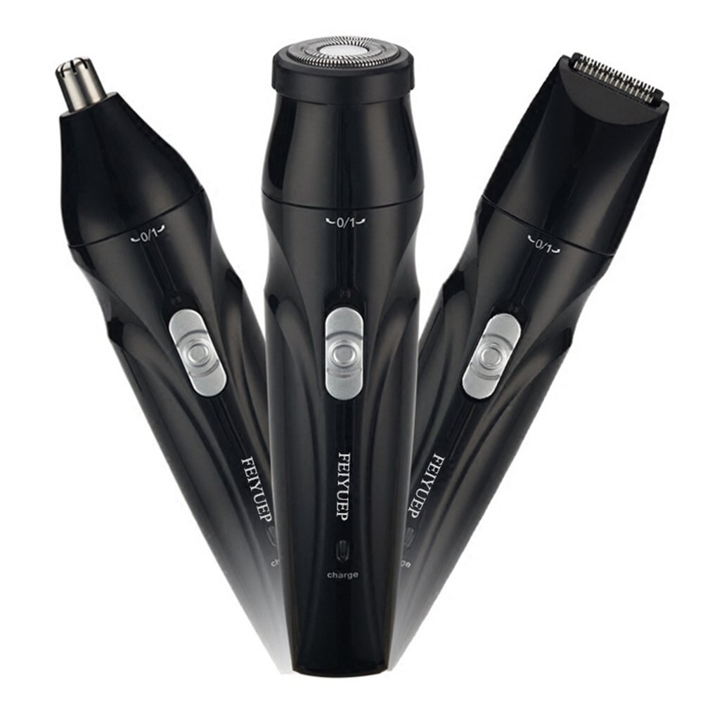 3-- in- -1 multifunctionele elektrische baardscheermachine, usb-oplaadbaar, draagbaar mini-scheerapparaat voor neus en oren, voor gebruik op reis