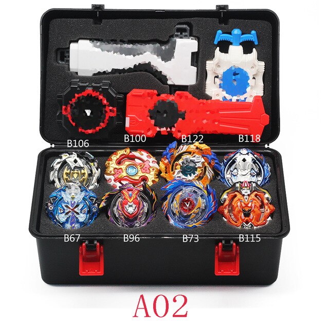 Originale Blayblade Top Beyblade Burst B-129 B125 con lanciatore Bayblade Bey lama metallo plastica fusione 4d giocattoli regalo per i bambini: A02