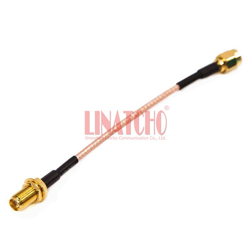 10cm small RG316 pigtail cable SMA female to SMA male jumper cable