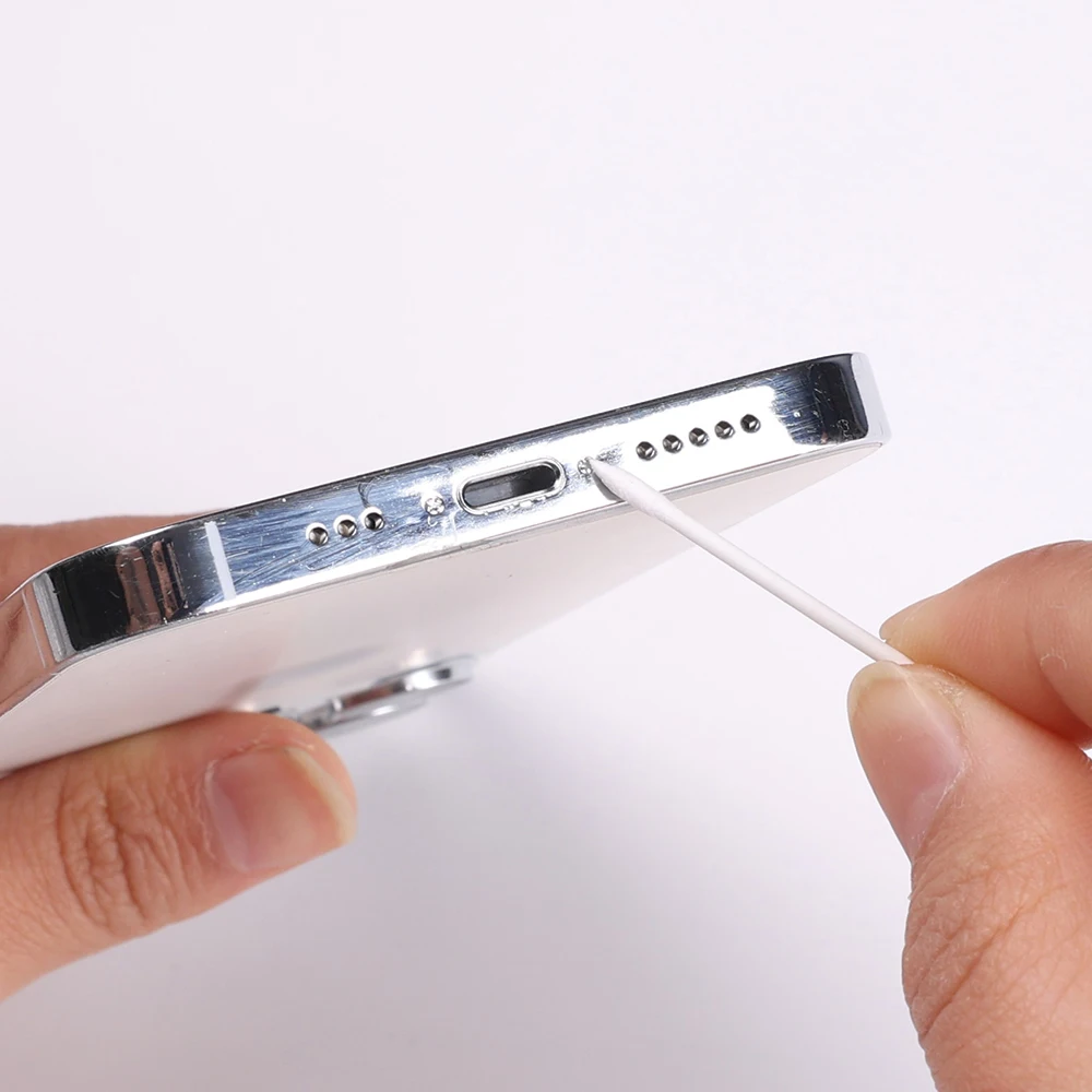 Hisopo de limpieza desechable sin polvo de algodón para AirPods, auriculares, teclado, puerto de carga de teléfono, limpiador para iPhone y Samsung