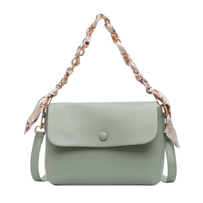 Bolsa feminina de ombro, bolsa casual de couro pu de alta qualidade para mão, vintage, 2020: green