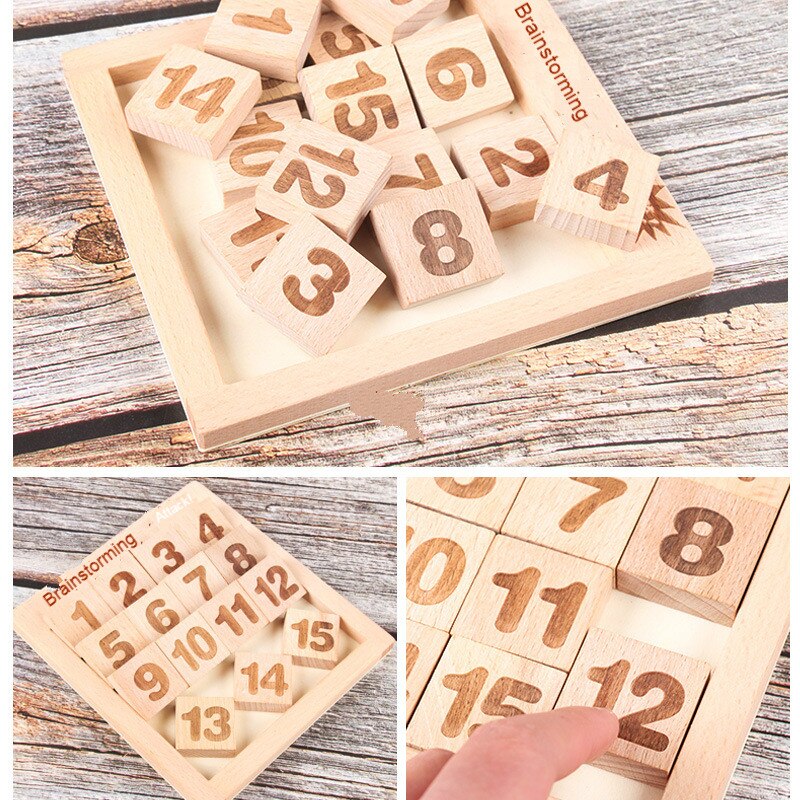 SPYOAIDOLL Wooden Jigsaw Puzzle - Sudoku Style - 15x16x1.2cm - Educational & Interactive