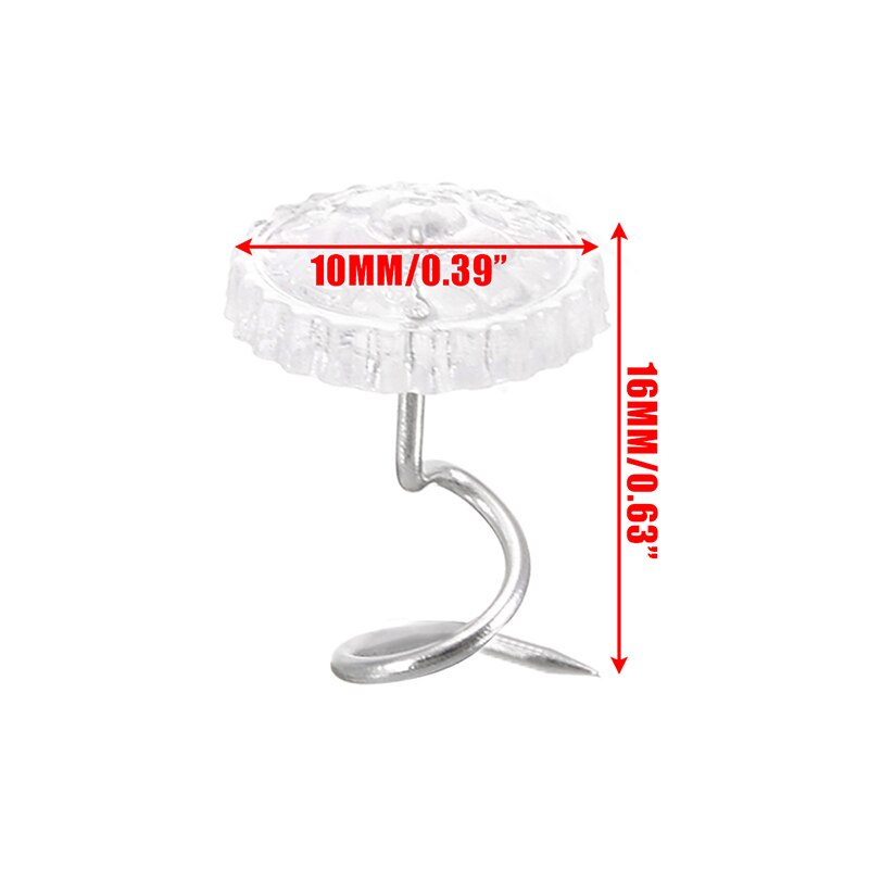 100 sztuk wyczyść głowice wkręty naprawiono zapięcie robić tapicerki koce krzesło sofa udekoruj naprawione luźne draperie szpilki