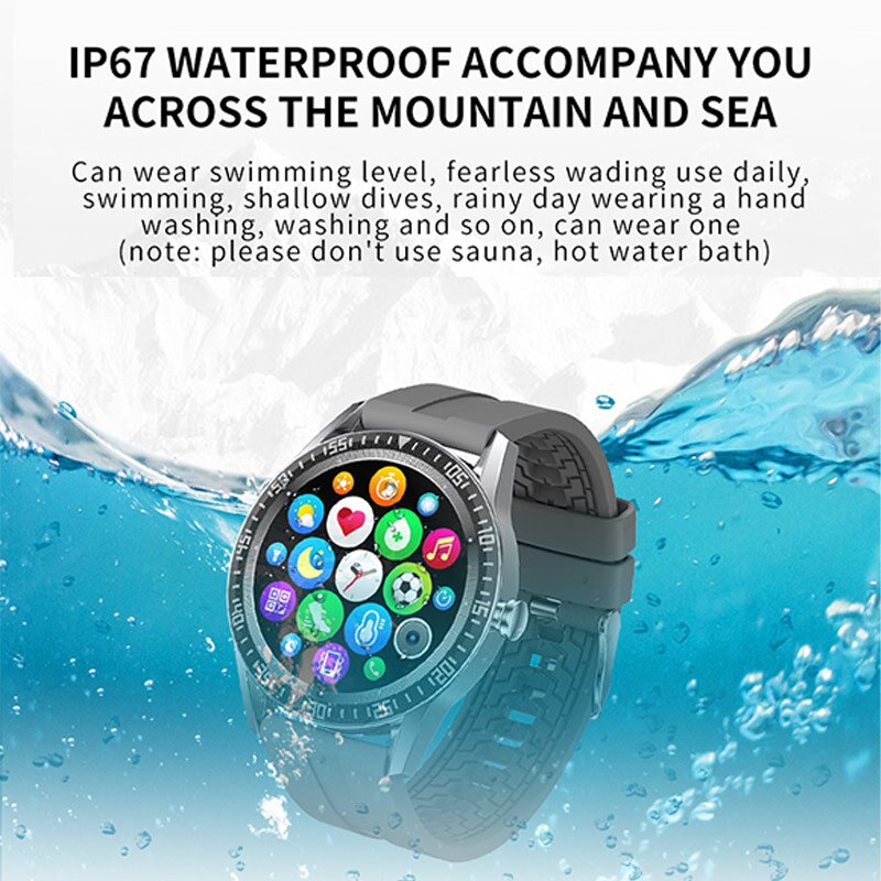 LYKRY Smartwatch - 1.28" Round Screen, Bluetooth Calls, IP67 Waterproof Fitness Tracker