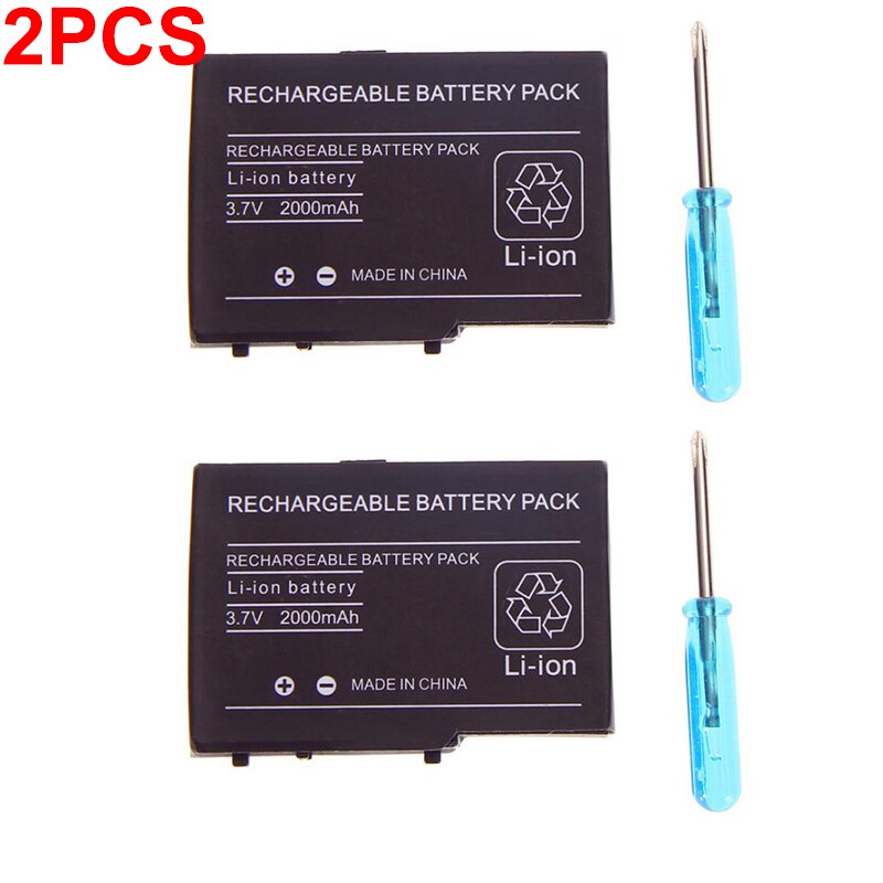 Oplaadbare Batterij Pack Voor Nintendo Nds Ds Lite Vervanging Batterij Met Schroevendraaier Voor Ndsl Dsl 2000Mah Batterij Voor Ndsl