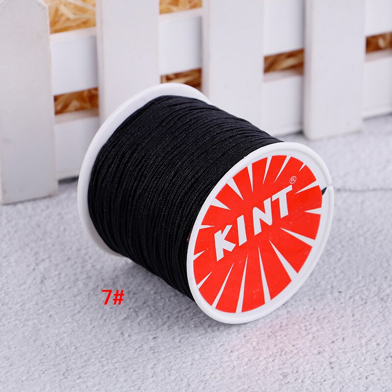 Nylon Cord Chinese knot macrame rattail bracelet braided string DIY Rope Bead Necklace Bracelet Jewelry Making 45m/0.8MM: N7