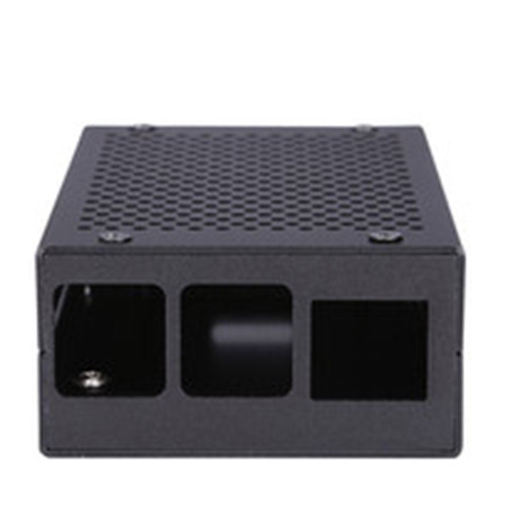 For Raspberry Pi 4 Model B+ Aluminum Case Protective Shell Metal Enclosure Silver Black Case For Raspberry Pi