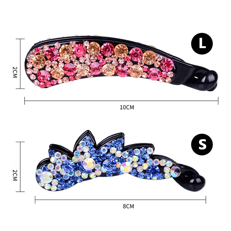 Clip à griffes en cristal coréen pour femmes, multicolore, Clip à fleur banane, pour couleurs de mariage, 1 pièce, offre spéciale