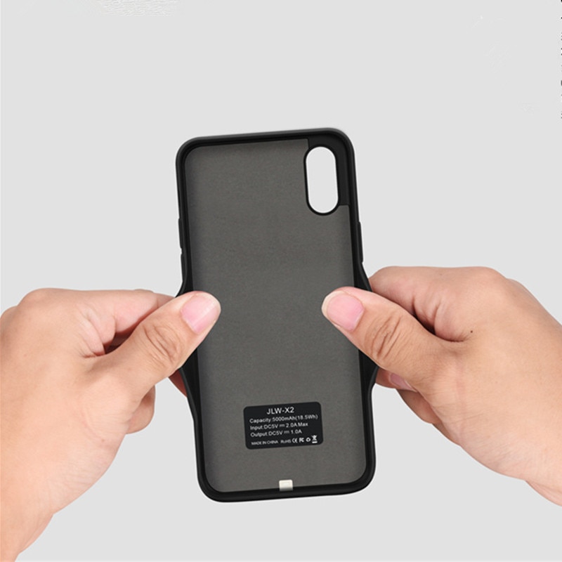 6000mAh Portable Battery Charging Case For iPhone Xs Max Backup Battery Case For iPhone XR External Power Bank Charger Cover