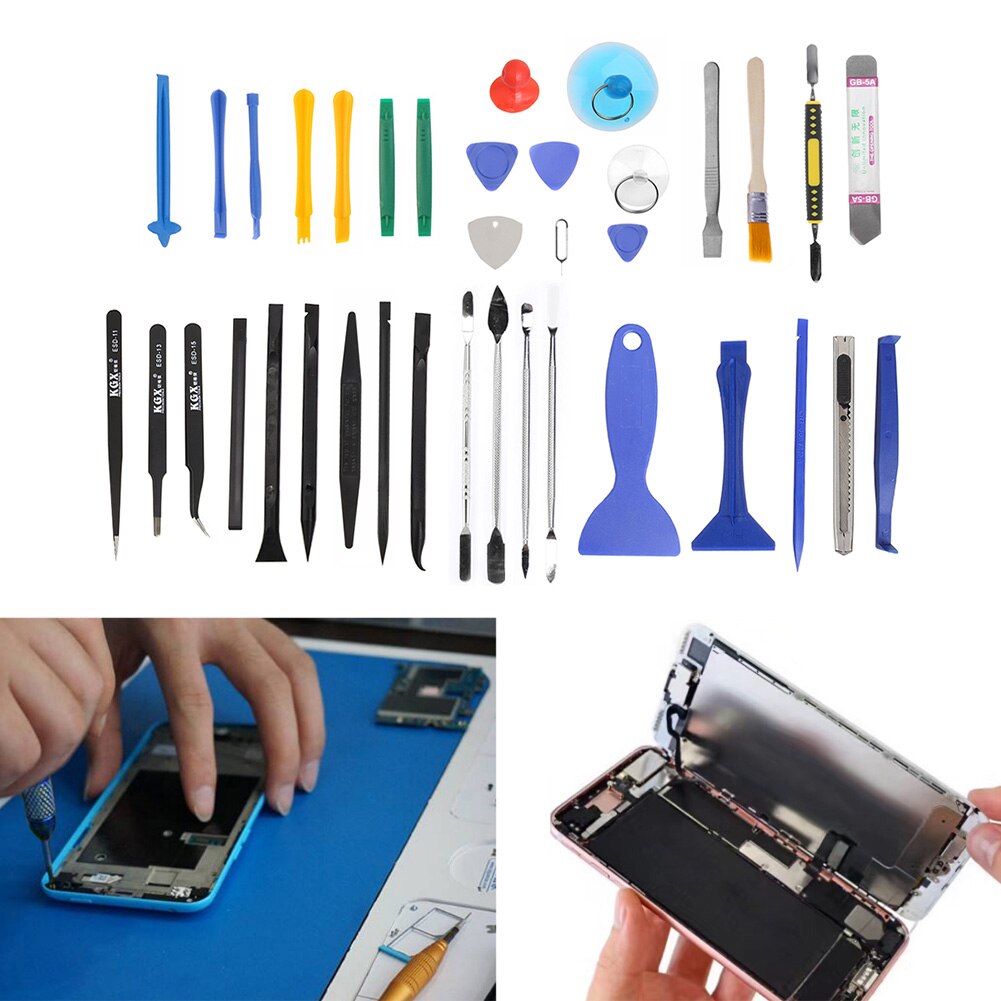37 In 1 Reparatie Tools Kit Spudger Pry Opening Pincet Voor Mobiele Telefoon Hand Tool Spudger Pry Opening Schroevendraaier Set