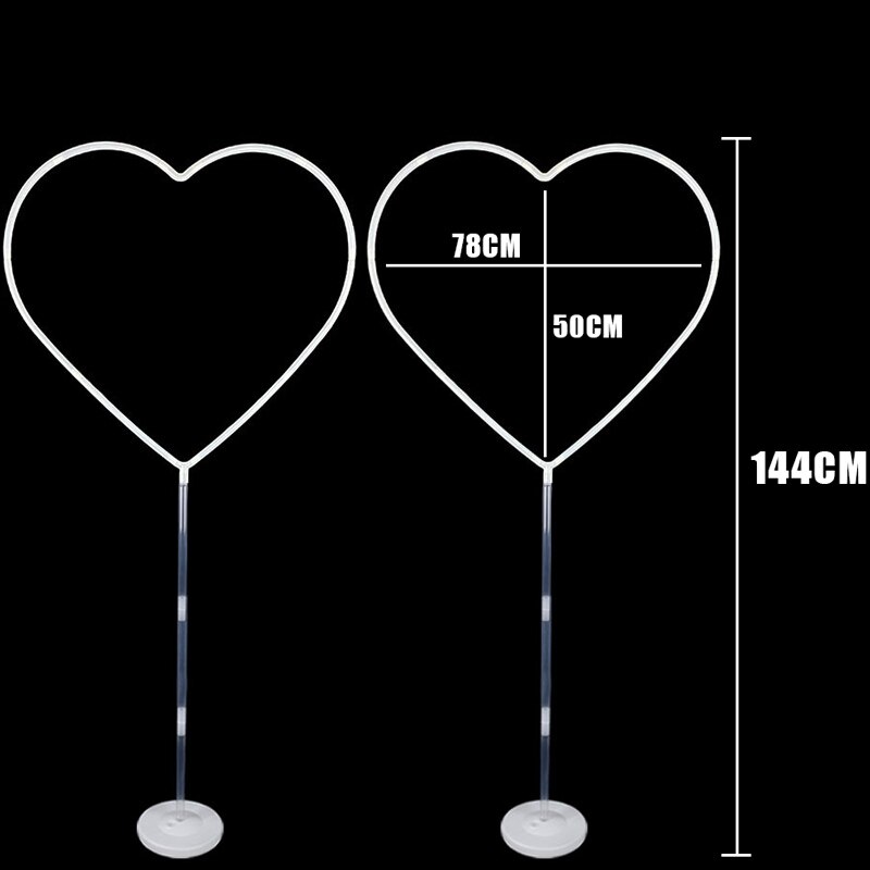 Ballon rond support ballons couronne anneau pour fête d'anniversaire décor fête enfants faveurs bébé douche fournitures décoration de mariage: Love 2set