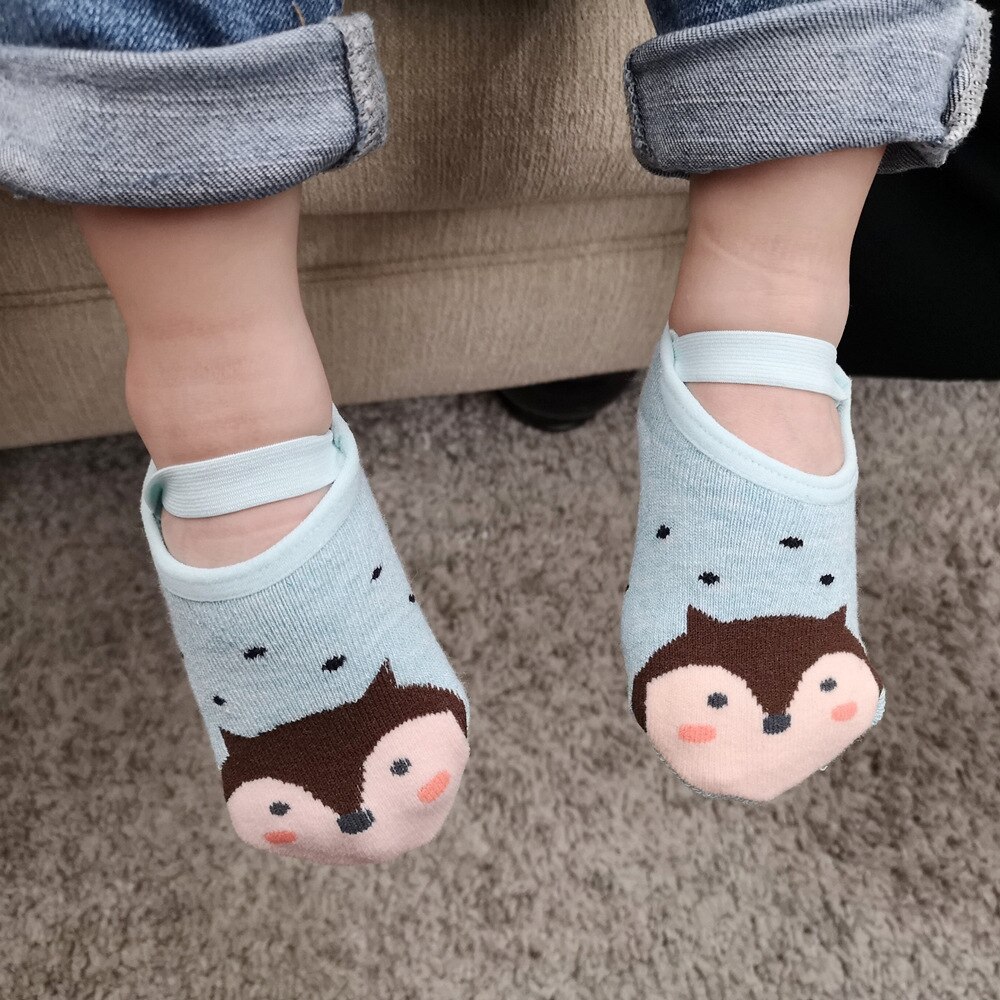 Autumn Cotton Children Floor Socks Baby Non-slip Bottom Baby Thin Socks Learn To Walk Socks Early Education Socks