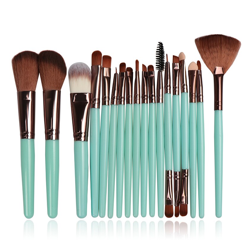 Lemoda-Juego de brochas de maquillaje , Kit de pinceles de maquillaje para base en polvo, sombra de ojos, herramientas cosméticas: Gris