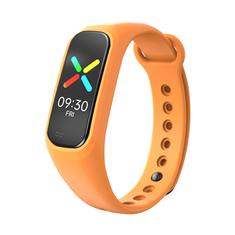 Correa de muñeca de silicona para OPPO Band, pulsera de repuesto EVA para accesorios de banda Oppo: Naranja
