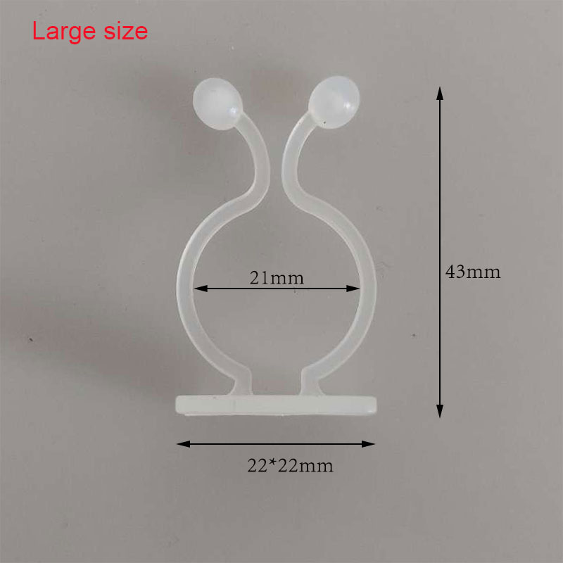 10-30PCS Plant Climbing Wall Fixture Clips Self-Adhesive Vines Holder Fixture Garden Plant Wall Vines Fixture Wall Sticky Hook: M / Gold