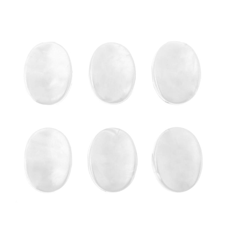 6 Stks/partij Plastic Gitaar Stemsleutels Tuners Machine Heads Vervanging Knop Knoppen Kleine Ovale Witte Parel Gitaar Accessoires: Default Title