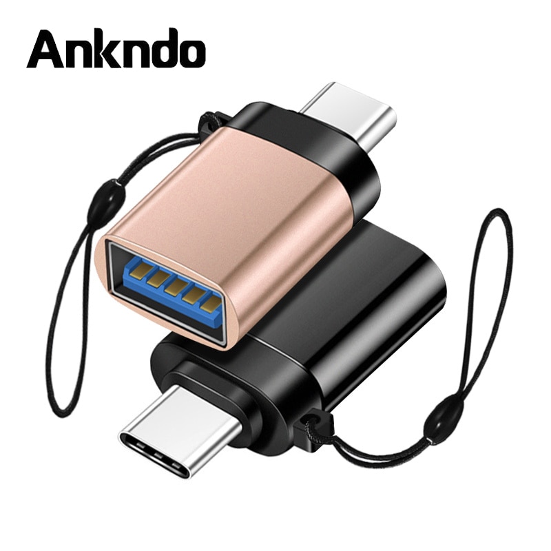 Ankndo Usb 3.0 Naar Type C Otg Adapter Voor Macbook Pro Air Samsung S10 S9 Usb Otg Kabel Mobiele Telefoon adapter Conventer Usb C Otg