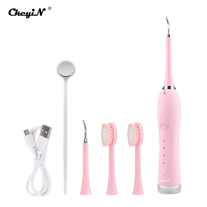 Ckeyin portátil elétrica dental calculus removedor escova de dentes sônica tártaro remoção dentes branqueamento limpeza ferramentas higiene oral 50: KQ117PJ