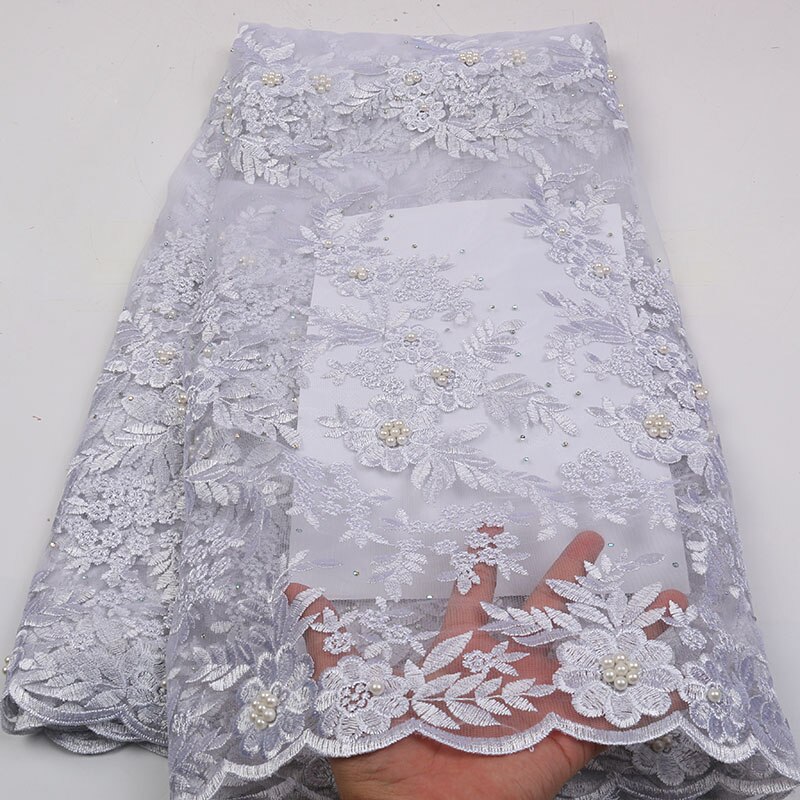 Afrikansk blondestof ,fransk tyl blondestoffer,broderi 3d blomster snørebånd til nigeriansk brudekjole  ks2291b