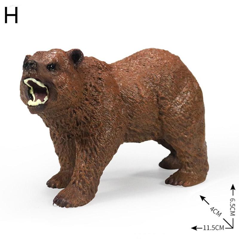 Lifelike wild animals Shaped Toys Realistic Motion Simulation Animal Model For Kids S3O9: H