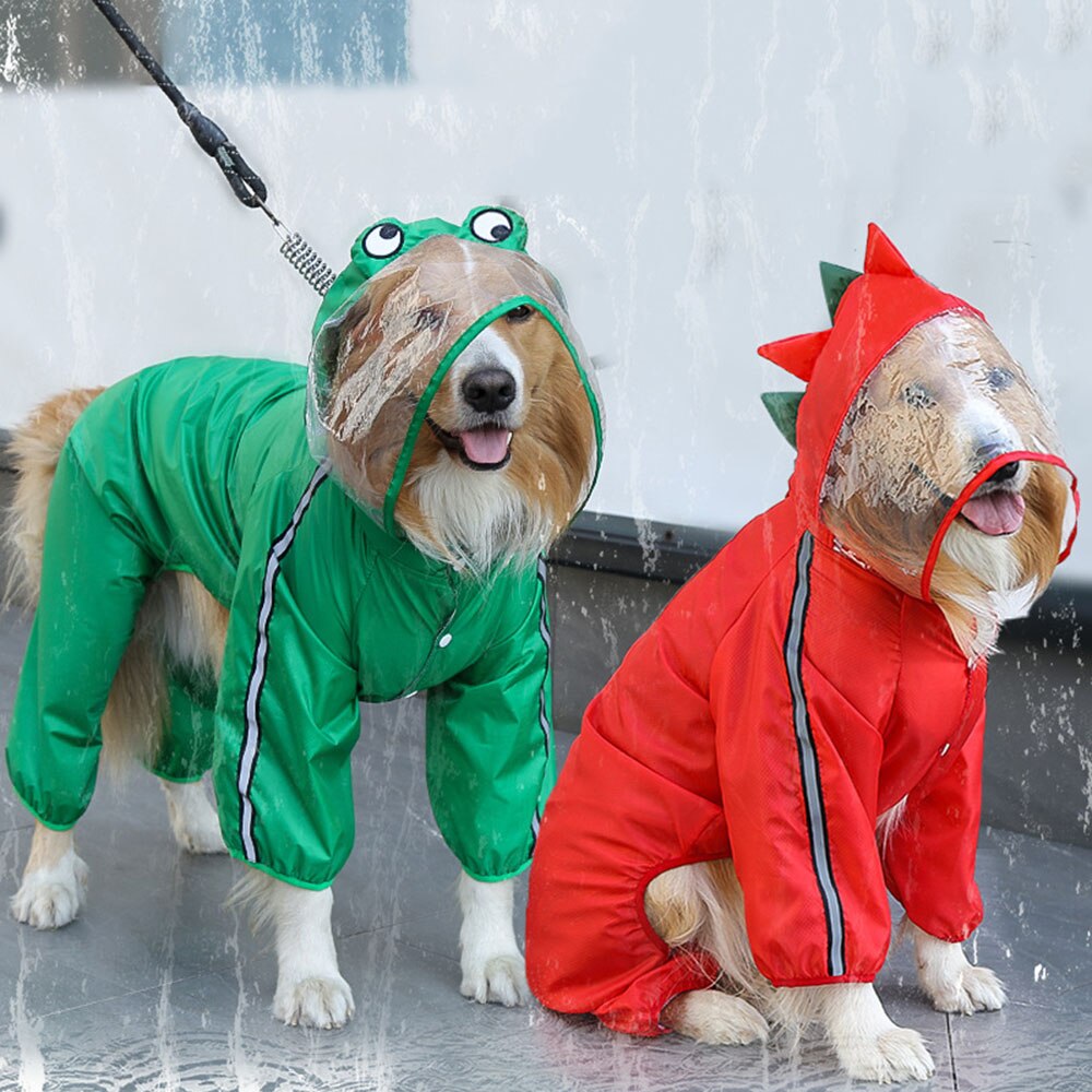 Waterdichte Hond Regenjas Voor Medium Grote Honden Outdoor Huisdier Kleding Grote Hond Kostuum Regen Jas Reflecterende Hond Jas Voor Doberman