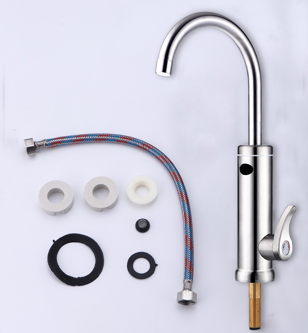 3000W instant water tap Stainless Steel Electric faucet fast electric heating faucet water heater bottom water inlet