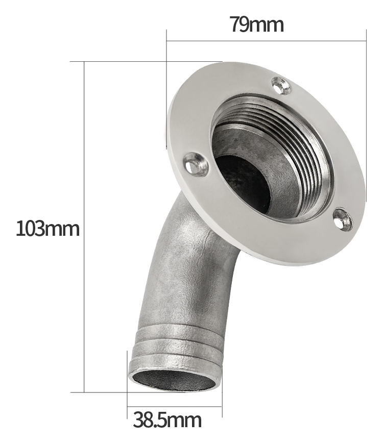 32MM/38MM Stainless Steel Floor Deck Cockpit Drain Scupper Boats Removable Cover Sewerage Drain: Orange