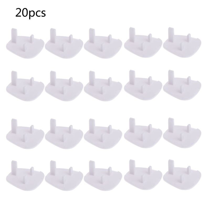 20x Uk Power Plug Socket Cover Baby Kinderen Proof Kind Veiligheid Protector Guard Mains Stopcontacten