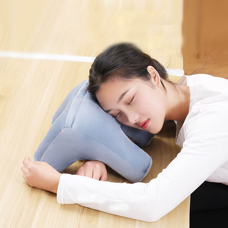 Oreiller de bureau pour la sieste et le cou, avec ajouré, pour le dos et le visage, décoration de la maison