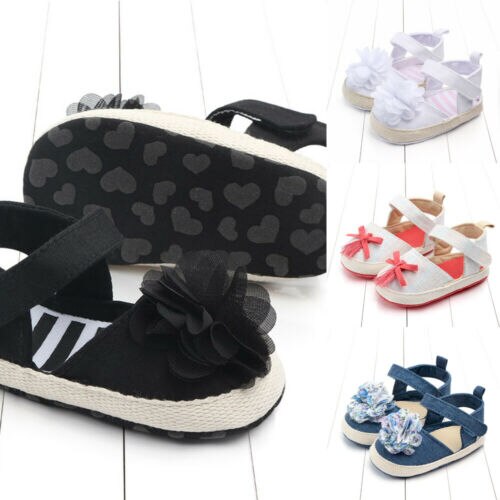 Baby Meisjes Wandelschoenen Prinses Peuter Leuke Baby Strik Bloemen Soft Sole