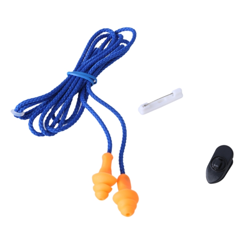 Earplug Headphones For Work Safety Earbuds Headphones Earplugs For Hearing: Blue