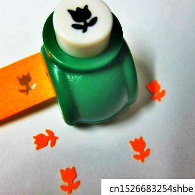 1/pcs Mini Craft Heart Punch Machine Scrapbooking Handmade Cut Card Hole Puncher For Diy Paper Shaper Cutter Furador Eva: Tulip